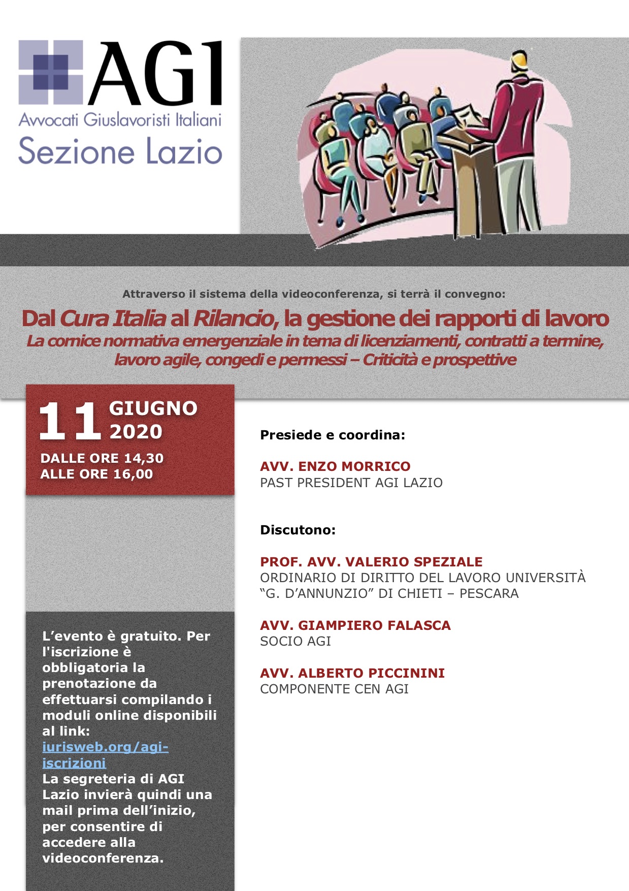 Webinar "Dal Cura Italia al Rilancio, la gestione dei rapporti di lavoro"